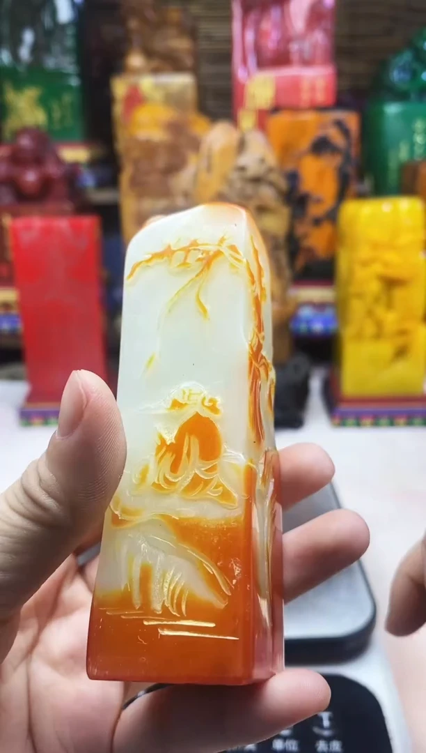 寿山石印石纯天然石料