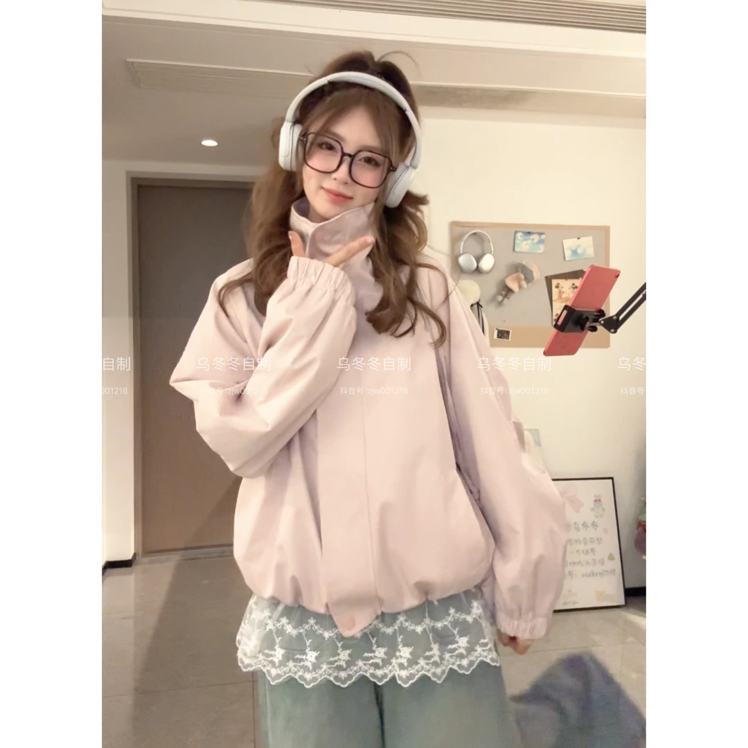 【乌冬原创】“春野森会”带包包户外三防立领夹克～