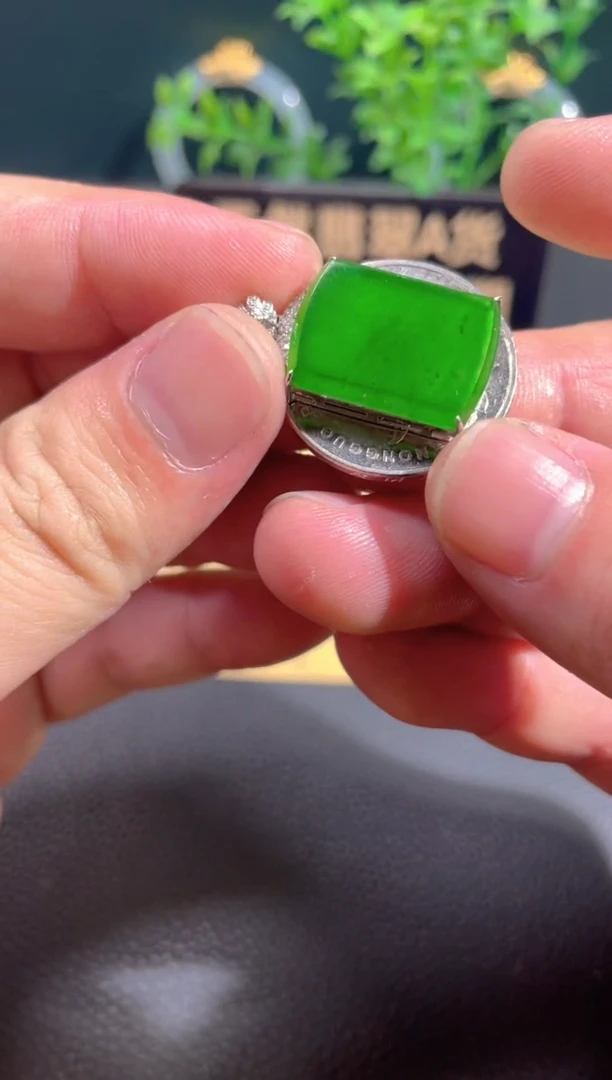 翡翠18K金镶嵌颈饰翡翠