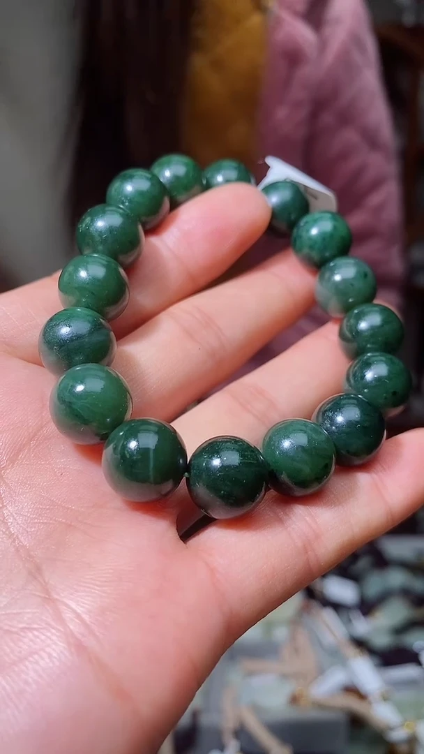 【闪购商品】和田玉手串未镶嵌卡12