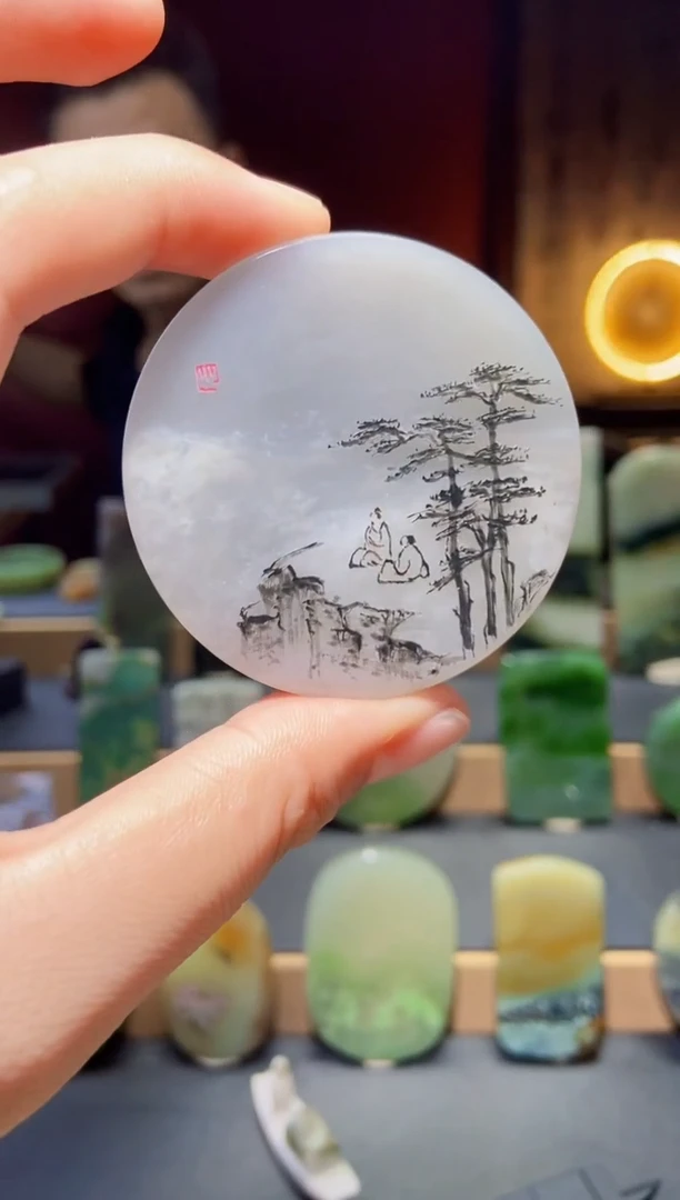 和田玉未镶嵌挂件yc