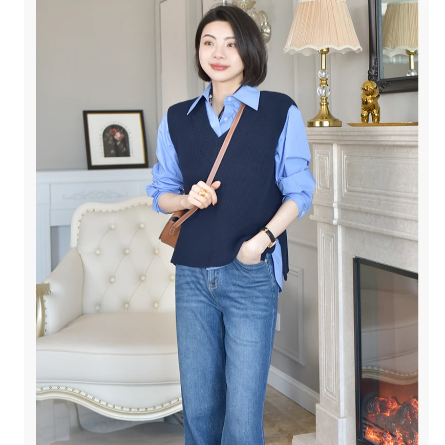 【Ruby妈妈专属】VEE【叠穿搭档】休闲叠穿开叉经典V领无袖背心