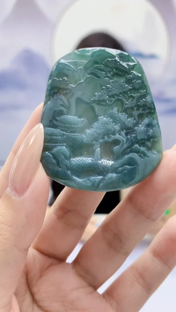 翡翠未镶嵌颈饰4829xx-JJ挂件5