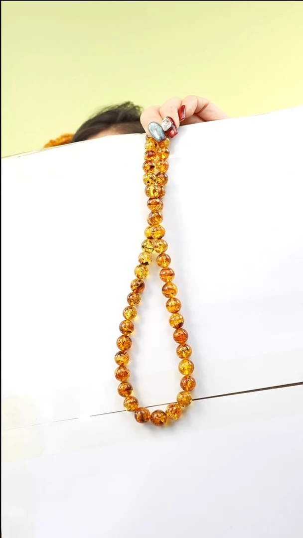 【闪购商品】琥珀颈饰未镶嵌多样性发一