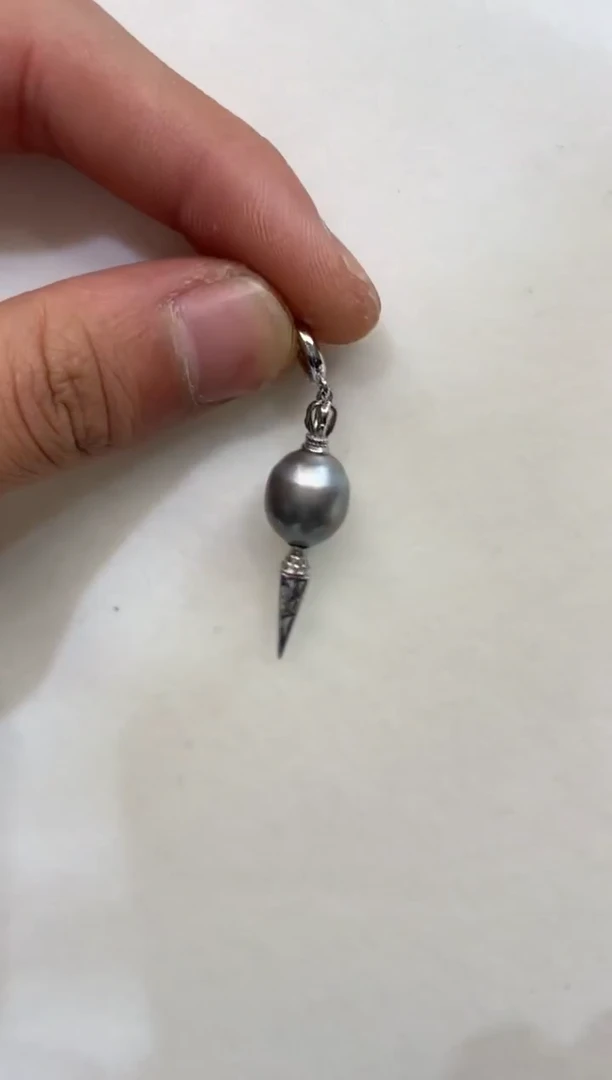 颈饰银S925镶嵌海水珍珠10-11