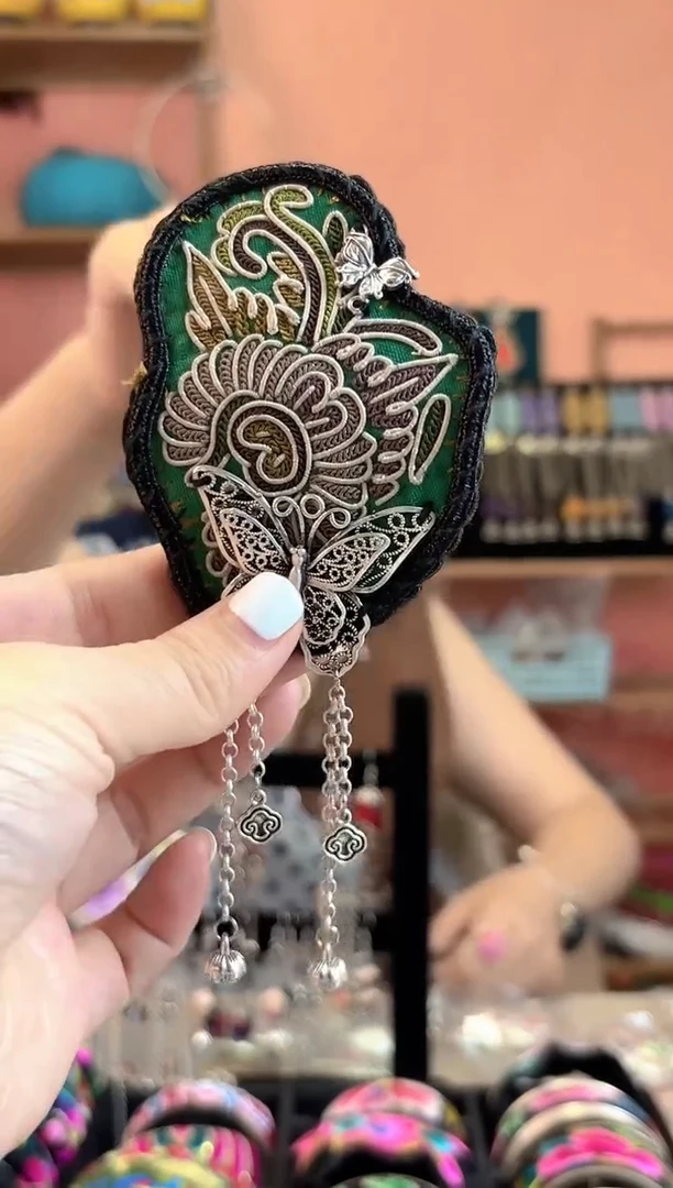 织绣艺枝独绣手工饰品66