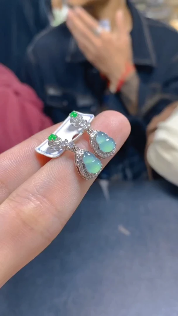 【闪购商品】翡翠耳饰未镶嵌1034959061多样性发一