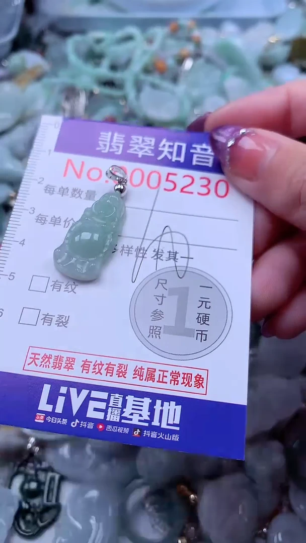 翡翠未镶嵌吊坠(不含链)5230
