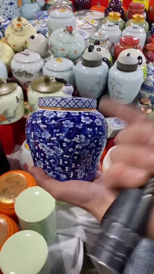 【闪购商品】罐陶瓷茶叶罐储物密封罐家用绿茶红茶普洱龙井