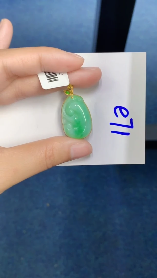 【闪购商品】翡翠颈饰18K金镶嵌000000000
