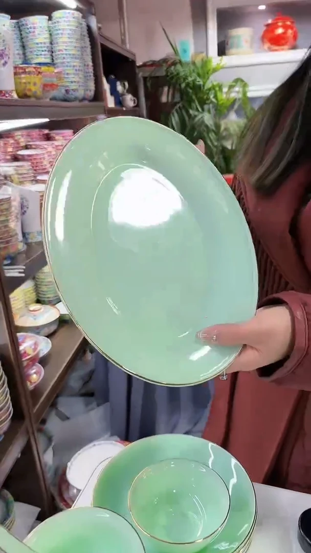 【闪购商品】瓷片玉瓷12英寸鱼盘一只景德镇