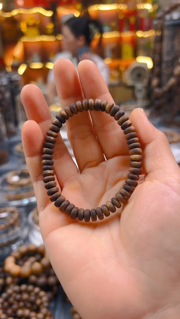 手串沉香棋楠算盘珠单圈