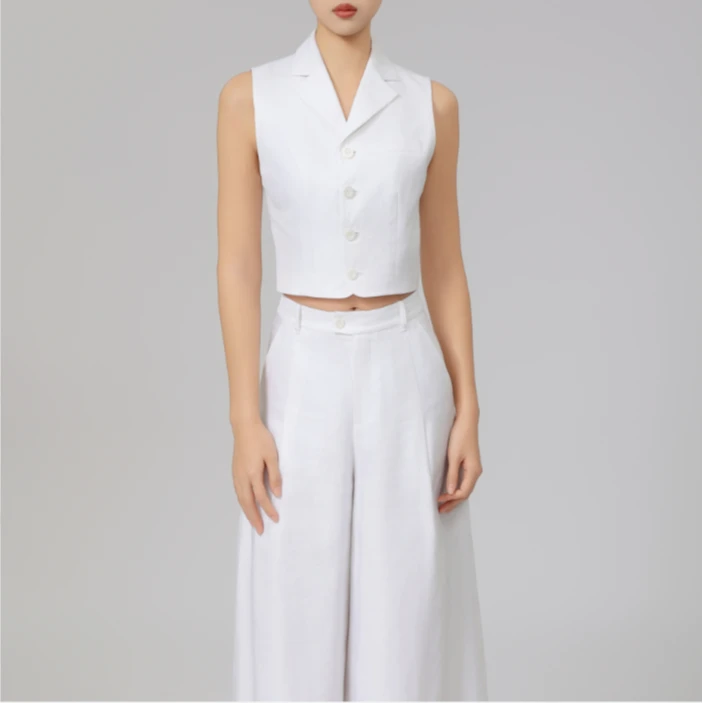 AMASS/阿玛施马夹常规款女士薄款无袖百搭春夏黑色塑形540028