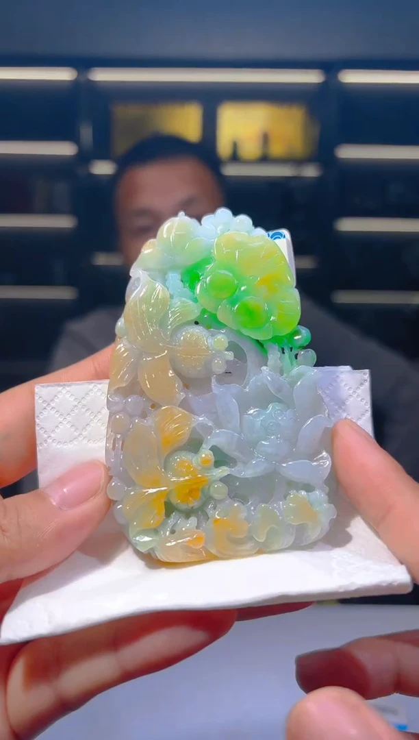 未镶嵌定制翡翠08/1030/L/发其一件/花