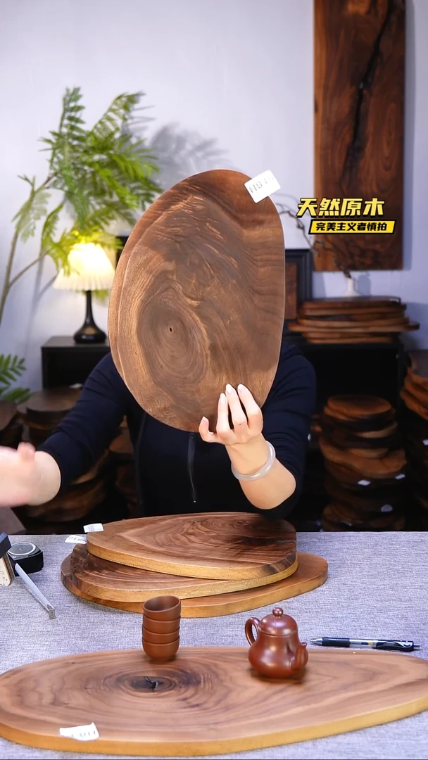 木北美黑胡桃原木.干裂疤结不属于商品质量问题完美主义者慎拍