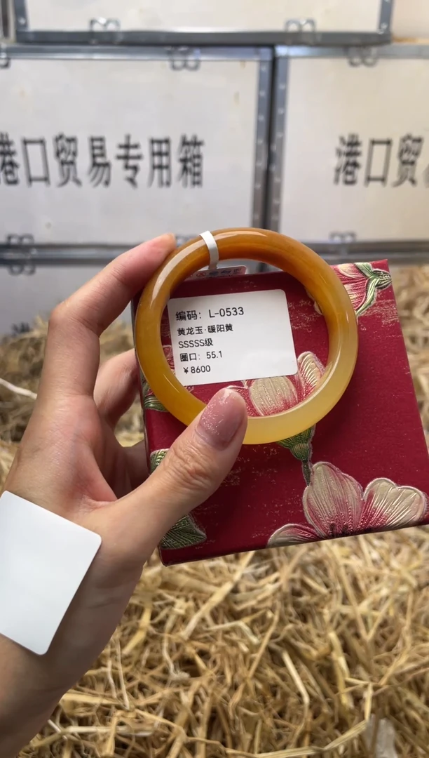 未镶嵌手镯石英质玉L0533