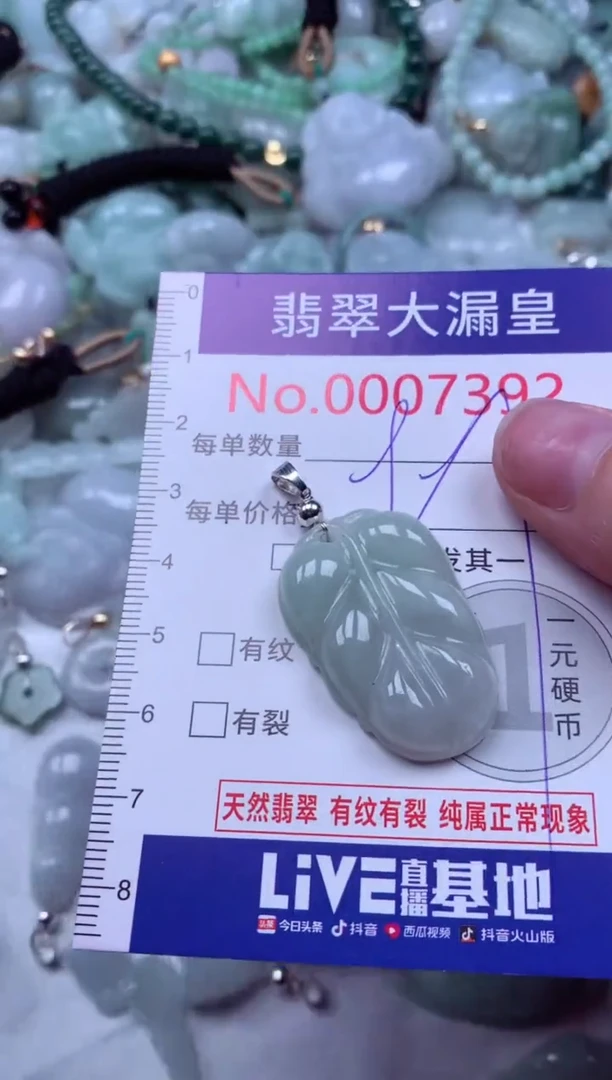 吊坠(不含链)未镶嵌翡翠7392