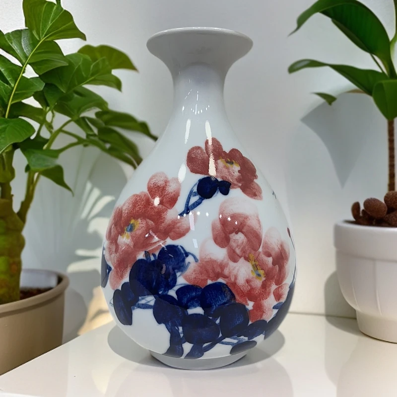 景德镇高温陶瓷摆件花瓶  玉壶春瓶