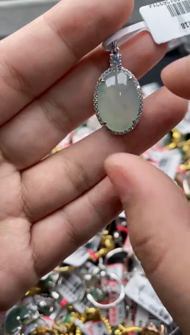 【闪购商品】翡翠戒指银S925镶嵌22222---6