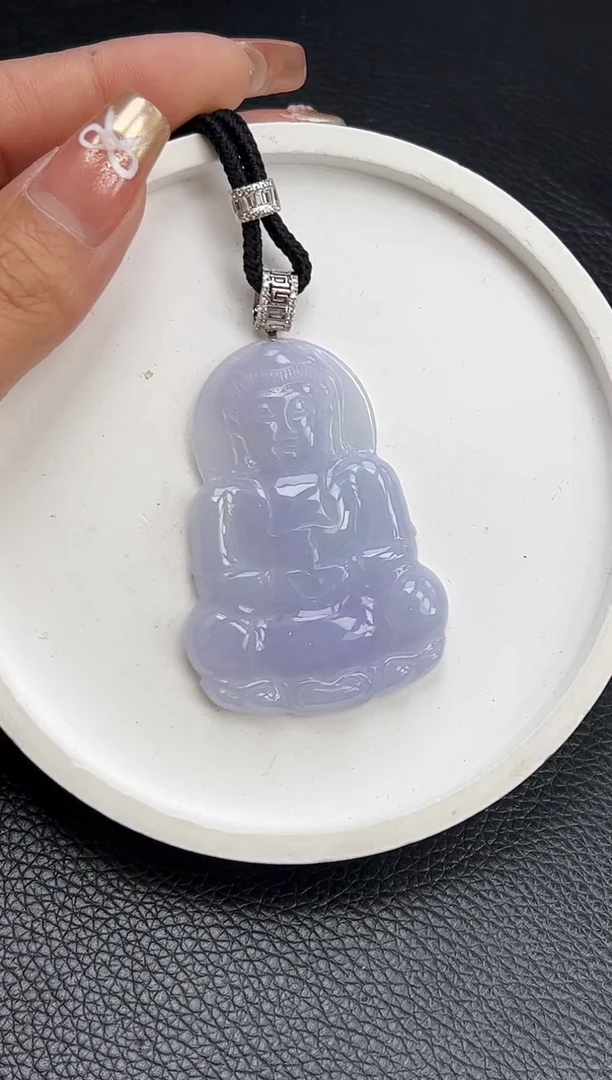 【闪购商品】翡翠颈饰18K金镶嵌YM1090-4 观音
