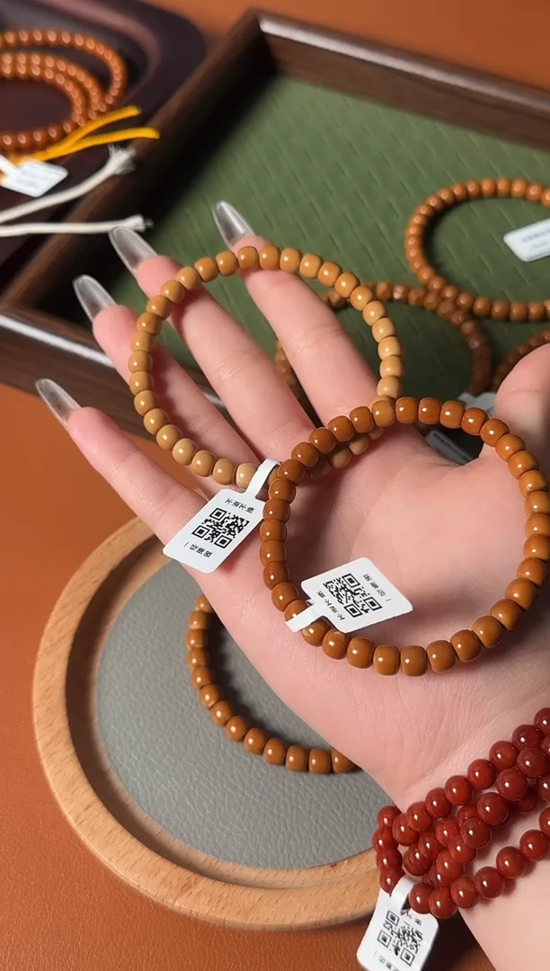 手串橄榄核6.5mm核尖老型单圈