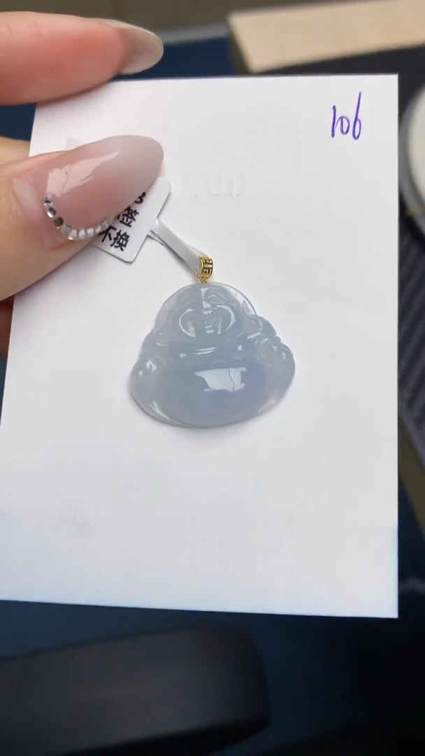 【闪购商品】翡翠颈饰18K金镶嵌天然翡翠a货