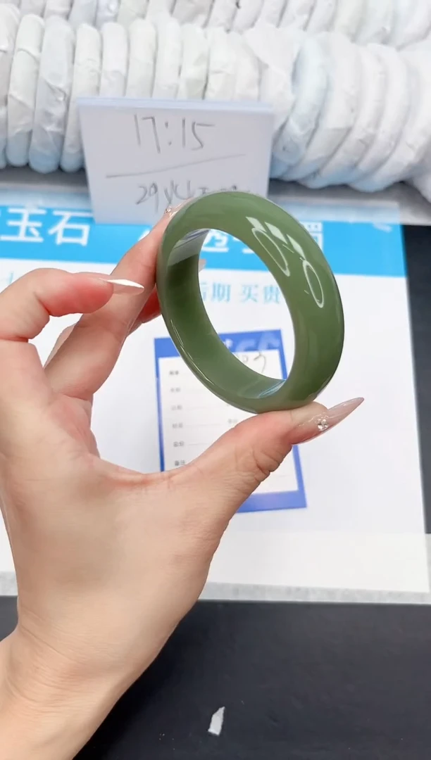 和田玉手镯未镶嵌203-55.2