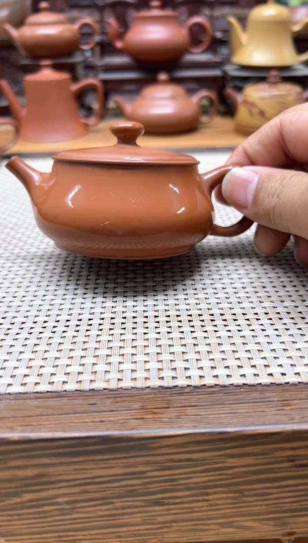 原矿朱泥全手 汉瓦 120cc