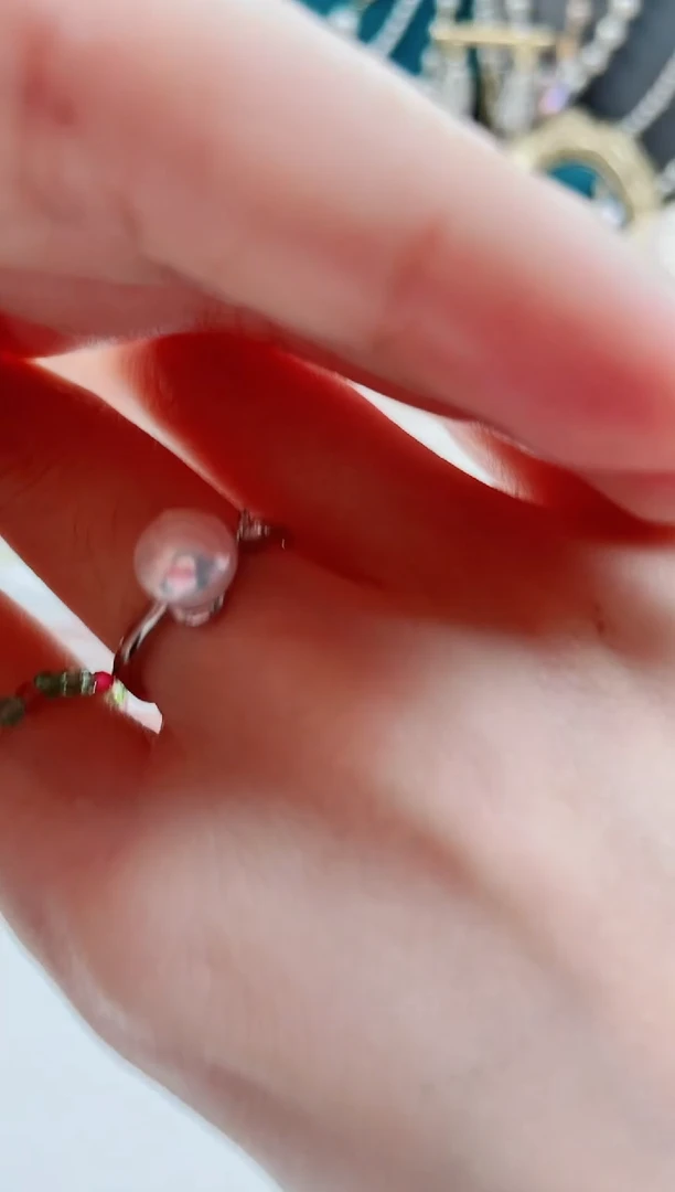 未镶嵌淡水珍珠戒指戒指