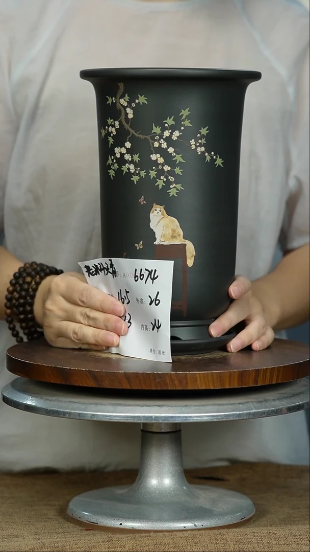 紫砂花盆6674+Z紫砂花盆紫砂
