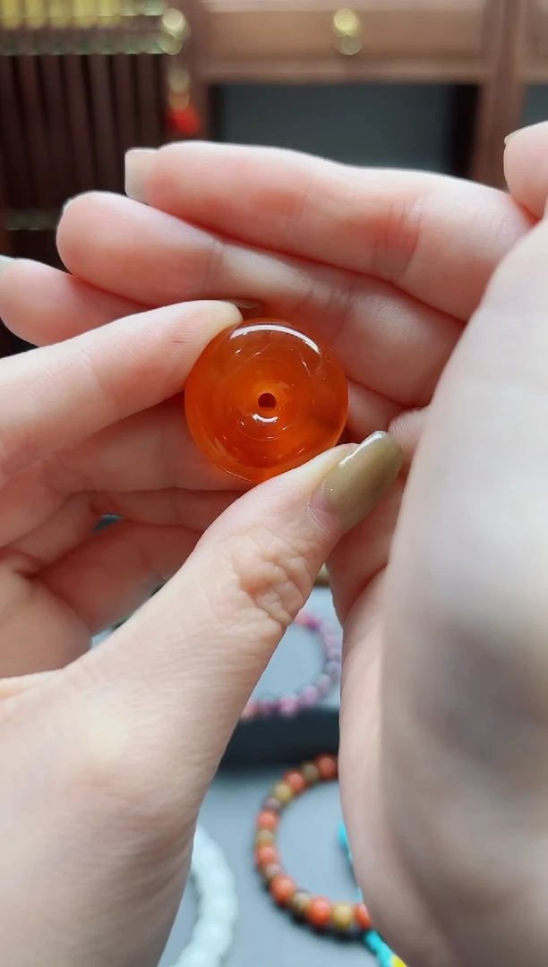 未镶嵌颈饰蜜蜡蜜蜡单珠吊坠DY编绳