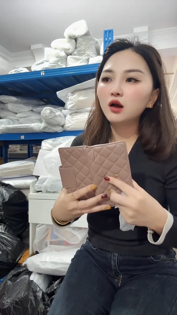 山羊皮（革）珊瑚店清斜挎包真皮包时尚百搭包包