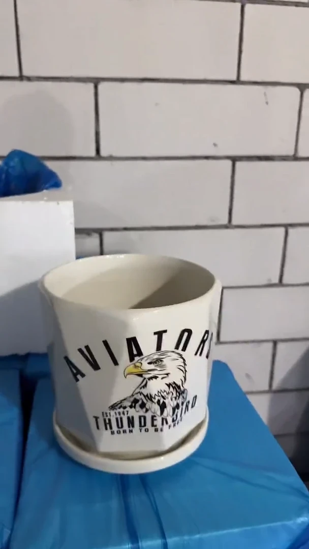 高温陶瓷花盆+E158