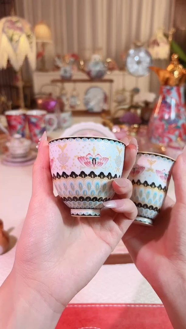 【闪购商品】瓷福蝶 主人对杯 礼盒装