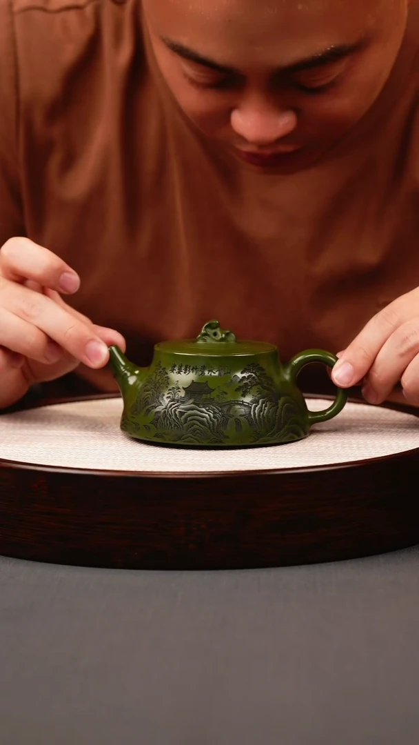 茶壶紫砂绿泥太湖石柱础