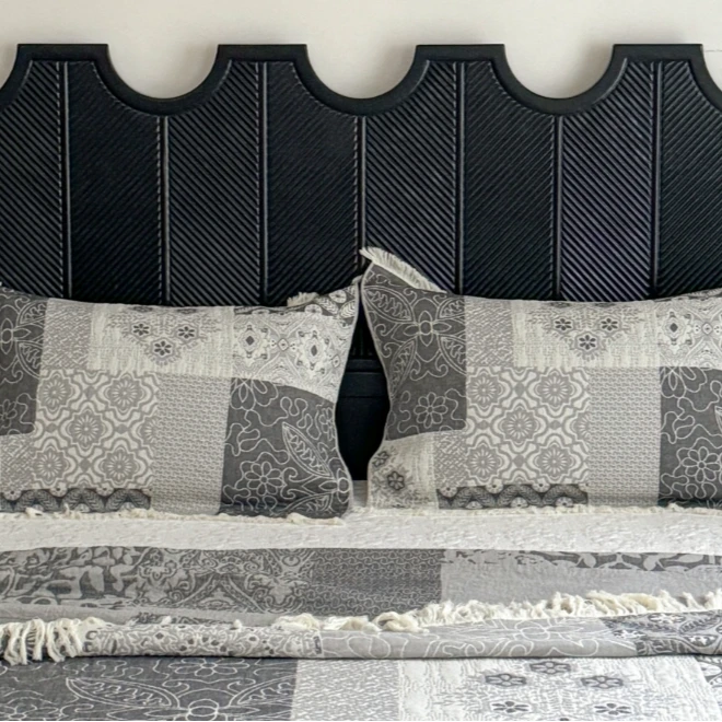 【威廉黑金枕巾】一对装两条成人纱布加厚枕巾双面流苏纯棉