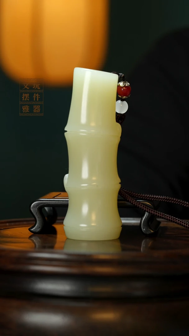 玉《节节高升》手把件摆件