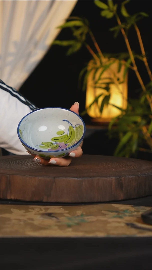 碗景德镇手工手绘高温釉下彩