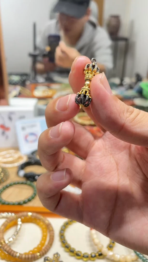 银无小***i金刚杵吊坠