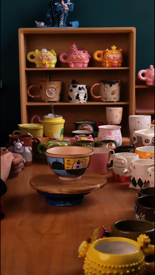 摆件陶景德镇原创手工陶瓷