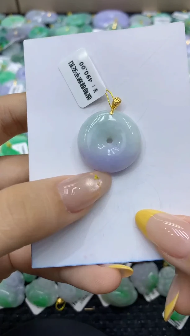 颈饰未镶嵌翡翠天然缅甸翡翠A货