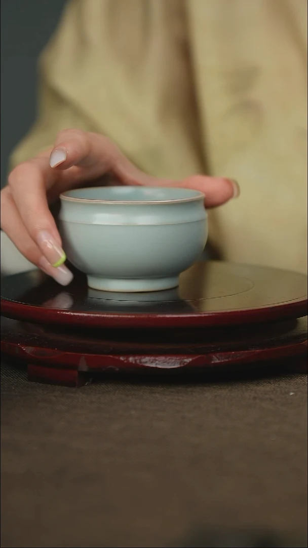 微微瑕 圆融杯 无底款