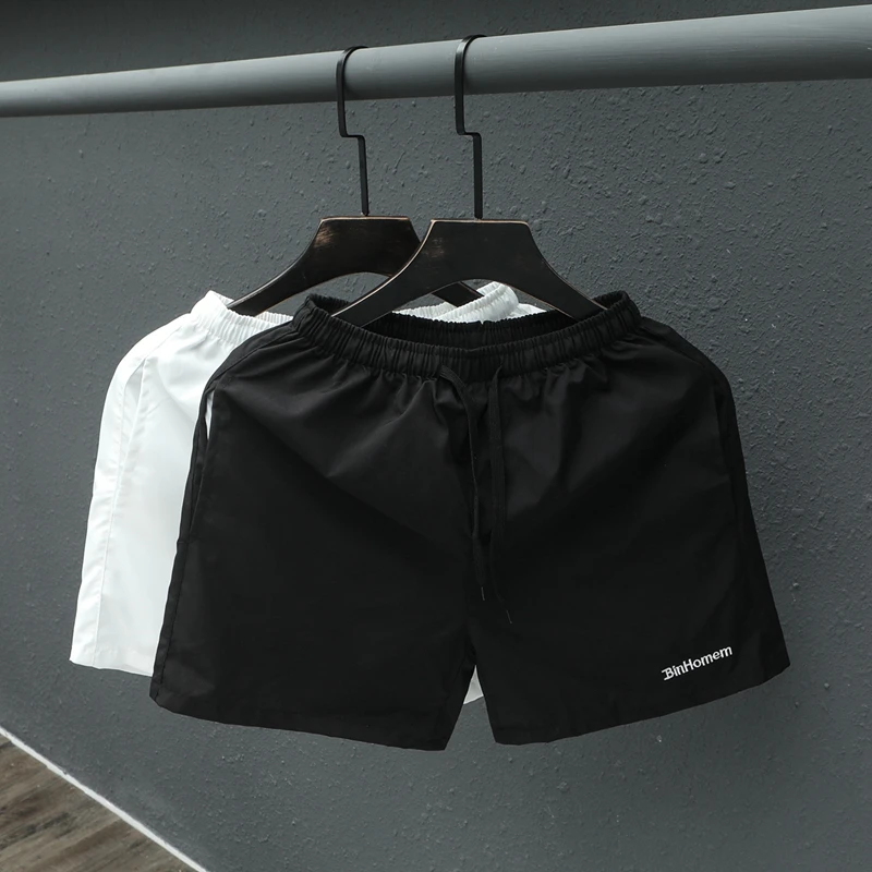 夏季三分裤男薄款速干透气短裤男士外穿休闲衩海边度假宽松四分裤