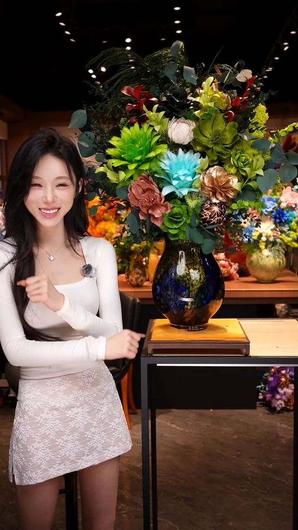 琉璃瓶手工花器花束空运包邮送货上门-以图片为准