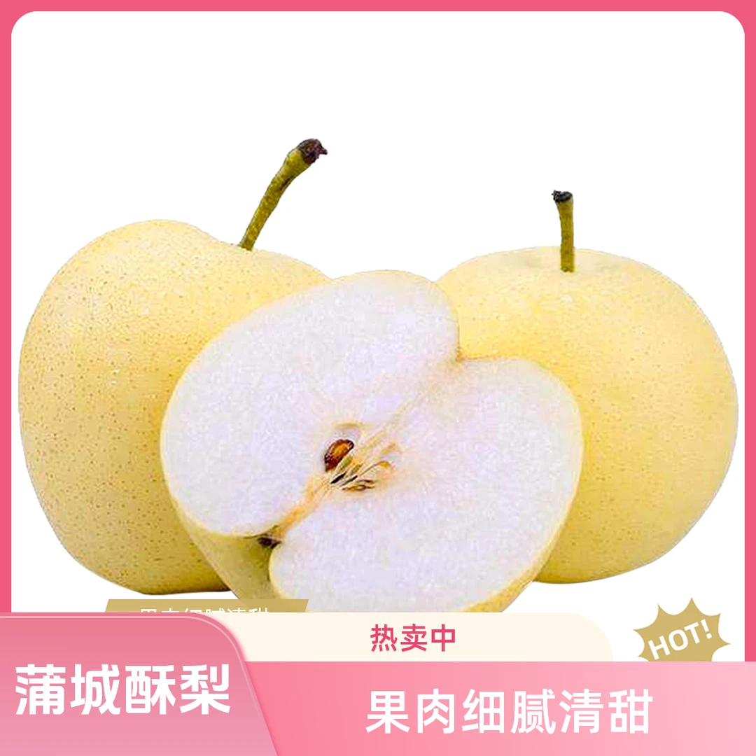 【福利款】正宗蒲城酥梨酥脆多汁现采现摘应季新鲜水果