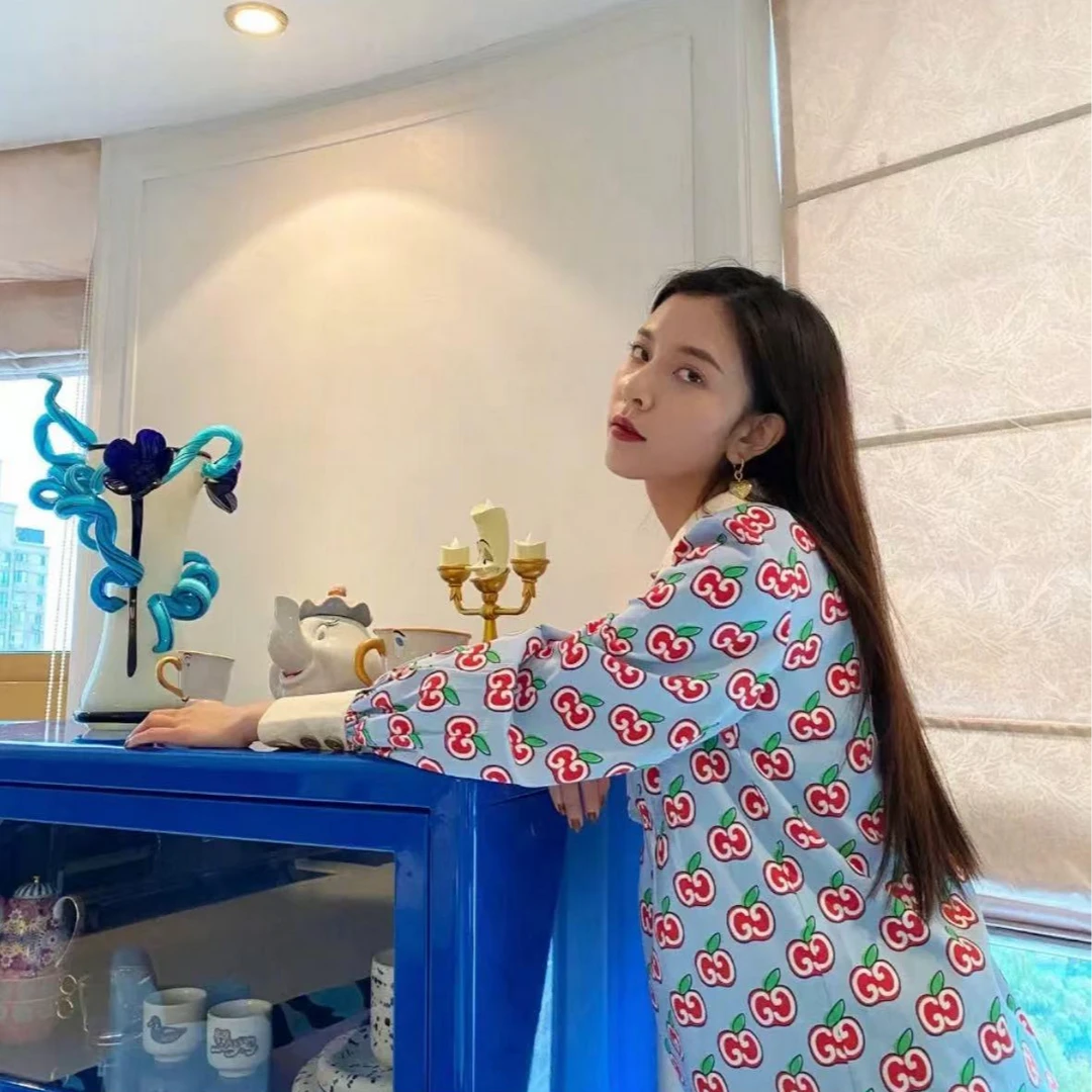 99新 GUCCI/古驰 双双臻选/vv01095/古驰连衣裙/40码