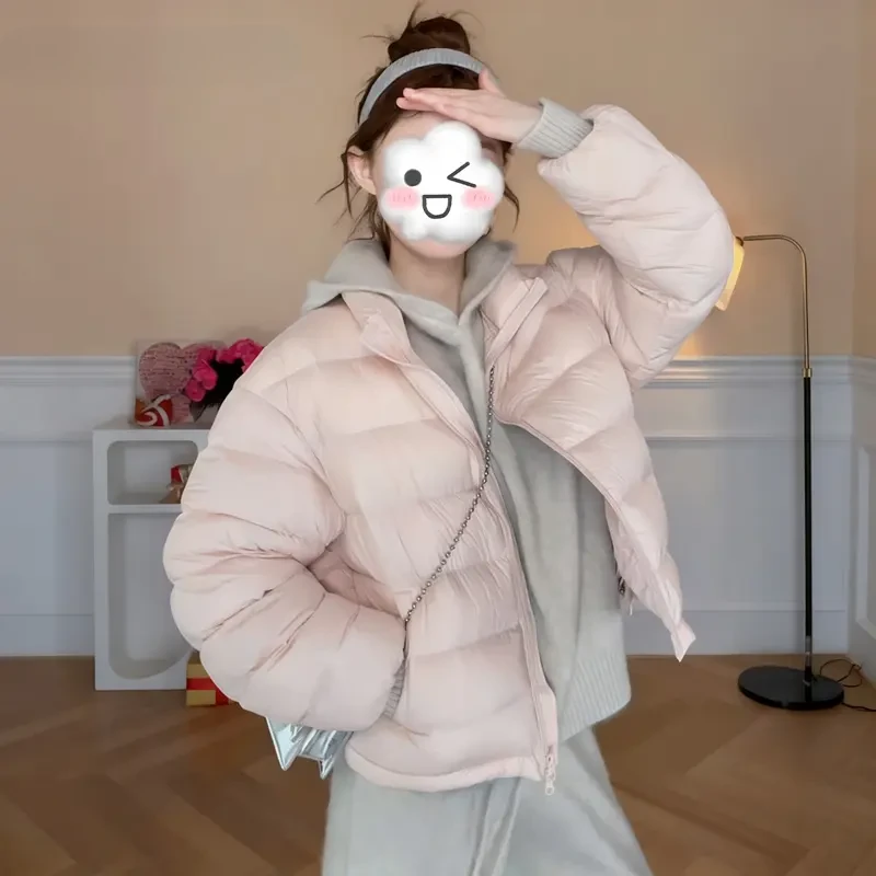 MISU/糜素韩系立领保暖短款排骨棉服冬季新款棉袄小个子棉衣外套