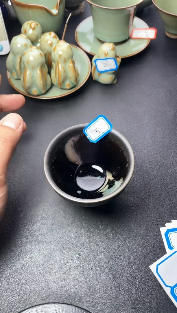 茶盏3（微瑕）叶紫建盏叶紫