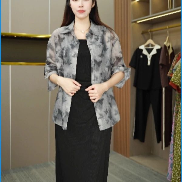 666-C假两件套百搭夏季薄款