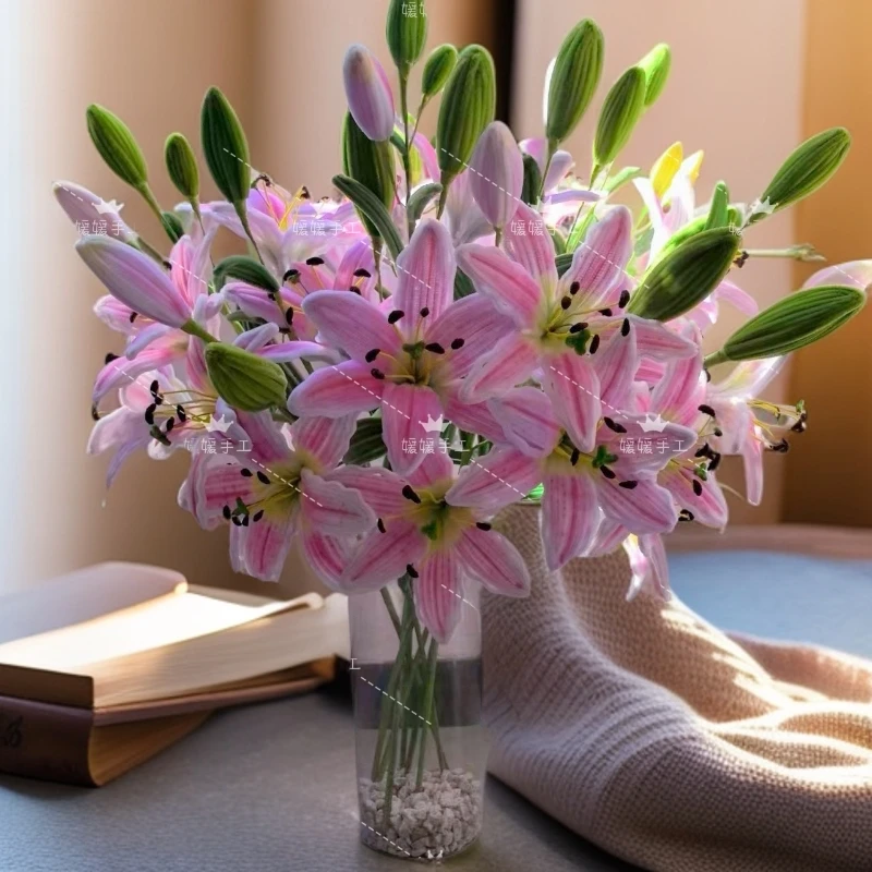 【直接同款】新款创意材料香水百合花扭扭棒diy材料包手工